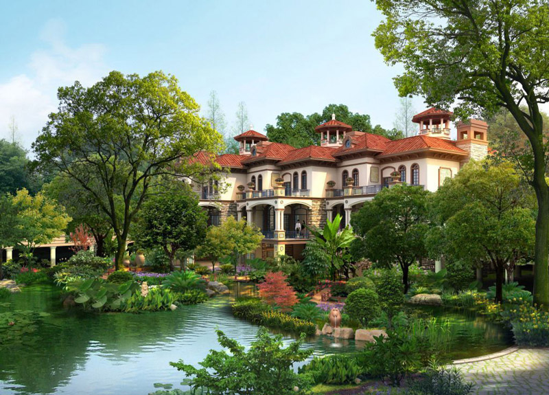 別墅景觀設(shè)計(jì)方案圖1 別墅景觀設(shè)計(jì)方案圖1