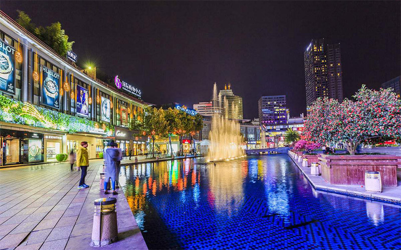 商業街夜景景觀圖片 商業街夜景景觀圖片