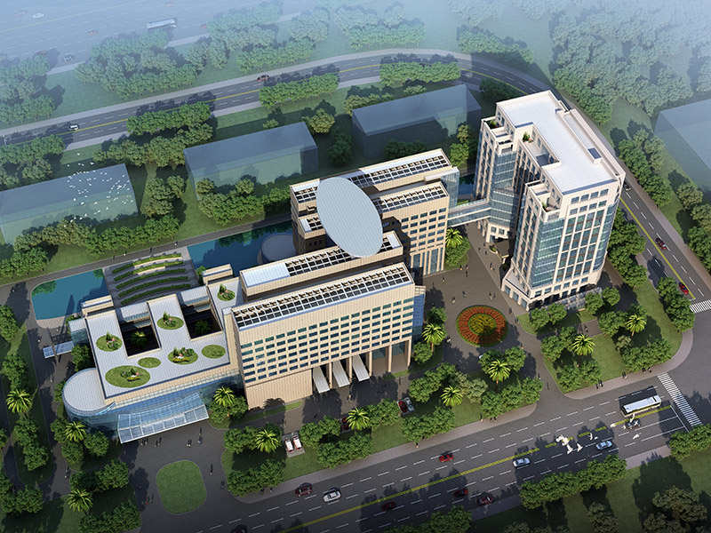 廣東省工傷康復中心鳥瞰圖 廣東省工傷康復中心鳥瞰圖