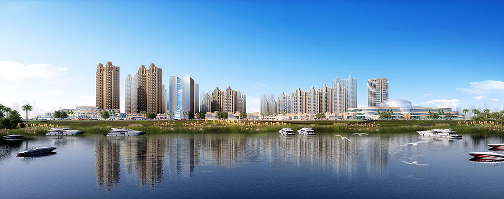 江邊透視圖 江邊透視圖