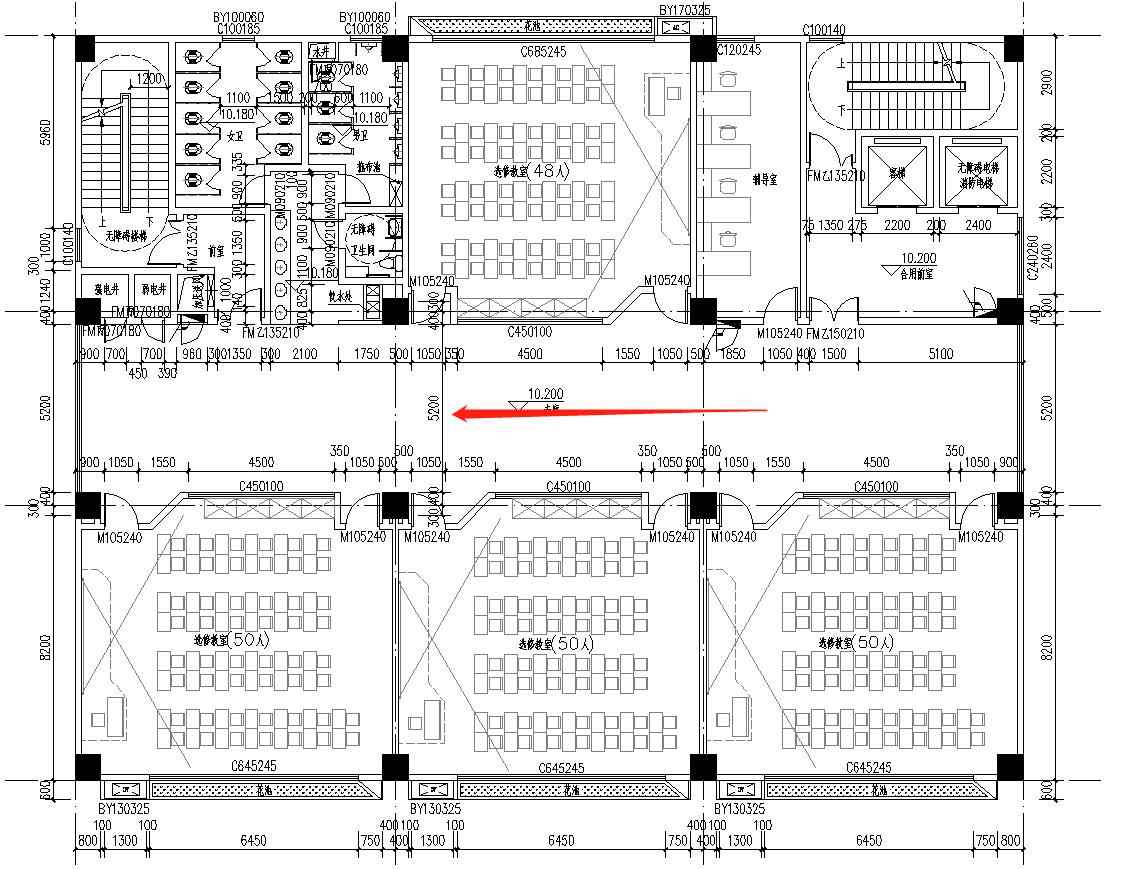 中小學建筑走廊寬度問題圖1 中小學建筑走廊寬度問題圖1
