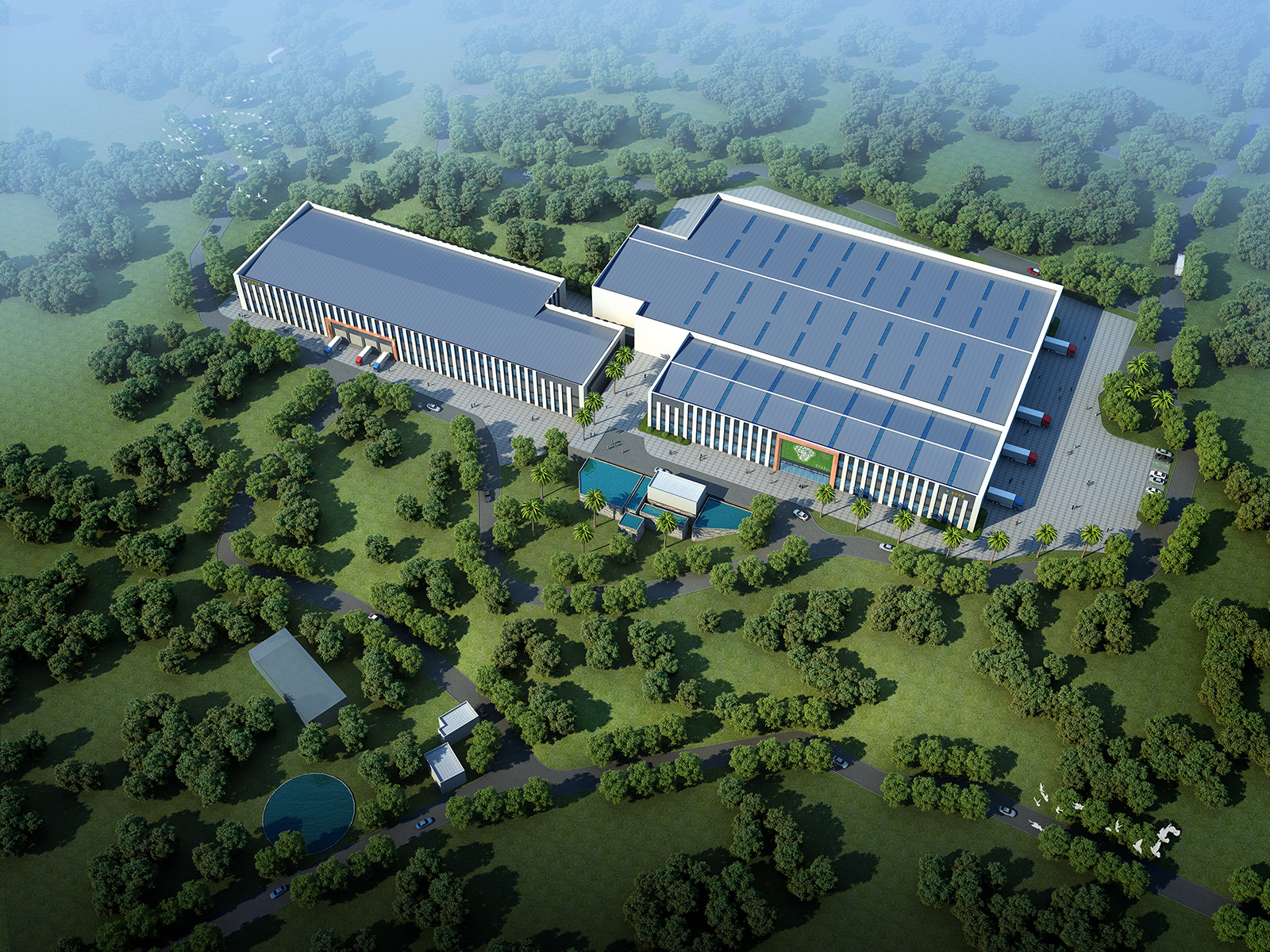 鋼結(jié)構(gòu)廠房設(shè)計效果圖 鋼結(jié)構(gòu)廠房設(shè)計效果圖